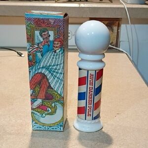 Avon Red, White, and Blue Barber Pole Decor
